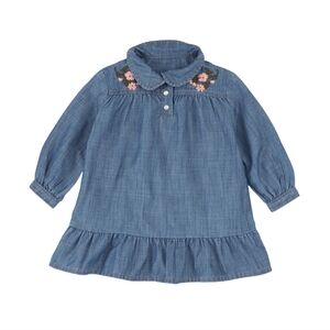 Wrangler |  Denim Dress | White Pearl Snaps | Baby Girl | Size 6-9 Months |